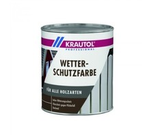 €11,58 L  2,5L Krautol Wetterschutzfarbe schwedenrot seidenmatt  alle Hölzer