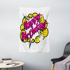 Geburtstag Wandteppich Pop-Art