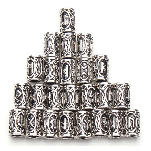 Runen set bartschmuck - 24,
