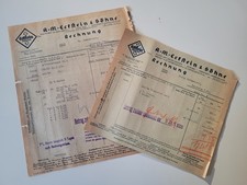 2 x Rechnung Eckstein & Söhne