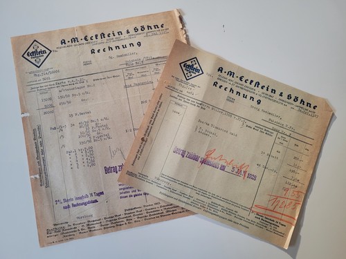 Rechnung eckstein söhne - eckstein,
