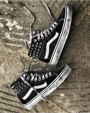 Vans Sk8 High Black Custom mit