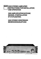Bedienungsanleitung-Operation Instructions für NAD 3020 