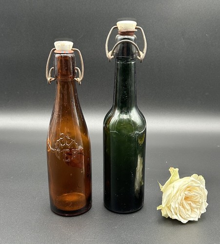 Alte bierflasche veb - 2x, "