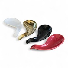 Union Pacific Keramik-Vorspeisenlöffel Set Amuse-Gueule Design Weiß Gold Schwarz