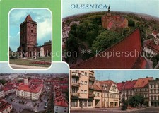 Olesnica Pierwotna osada targowa na starozytnym Prawa miejskie nadane Zamek pias