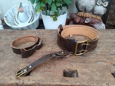 Original UDSSR alter Leder Gürtel Offizier Sowjetische Armee