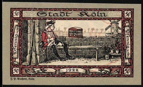 Notgeld köln 1922 50 - köln, 1922,