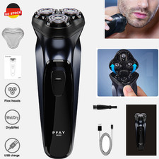 Elektrorasierer Herrenrasierer 3 in1 Akku Rasierer Nass Trocken Herren Trimmer