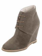 Alba Moda Stiefelette Stiefel Damen Schuhe Keilabsatz Leder Weite G 39 6