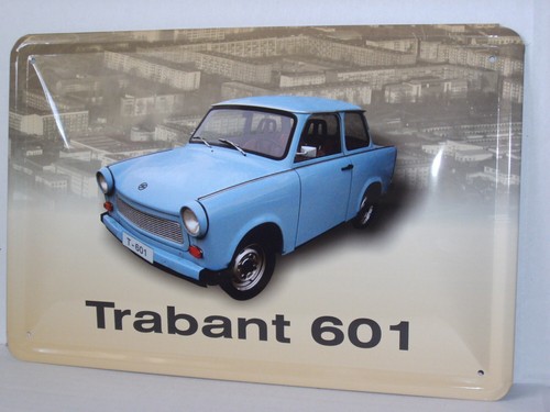 Blechschild auto trabant 601 - ,