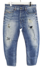 Diesel Narrot Regular-Carrot 0848I Herrenjeans W33 L24 Distressed Blau Neu