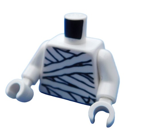 Lego torso weiss mumie - in,
