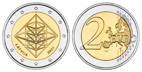 Lettland euro puzuris - lettland, 2