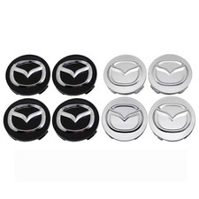 4X 56mm Nabendeckel Radkappe Felgendeckel Emblem für Mazda 2 3 6 CX-3 CX-5 MX-5