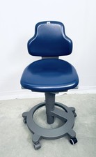 Sirona Rollhocker Behandlerstuhl Arbeitsstuhl C-Serie Blau Zahnarzt Dental 