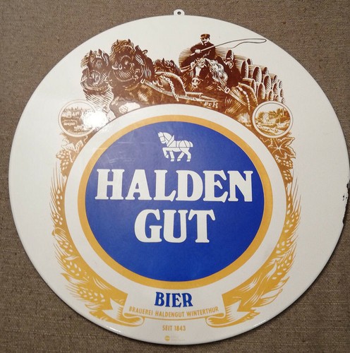 Halden gut emailschild - halden,