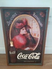 Cocacola 3 D Holzbild Werbetafel Schild
