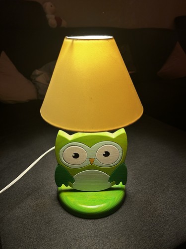 Lampe holz motiv - holz, eule