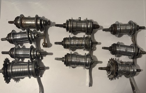 10x fahrradnaben konvolut - f&s,