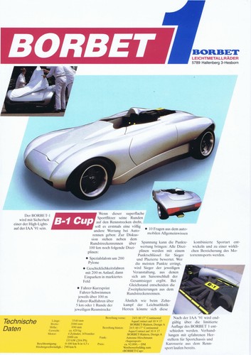 1991 borbet cup roadster - 1991,