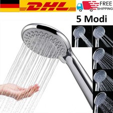 5Modi Hochdruck Turbo Duschkopf Handbrause Wassersparende Duschbrause Badezimmer