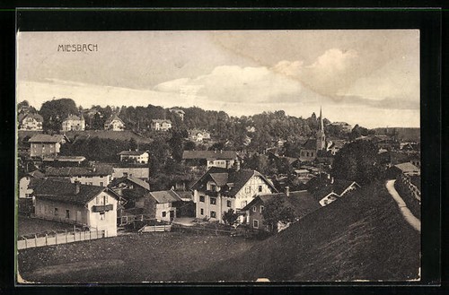 Ansichtskarte miesbach - ansichtskarte,