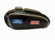 Schwarz Stahl Petrol Gas Kraftstofftank + Kappe Passend Für BMW R26 1956-60 R27