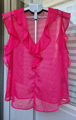 Chiffon bluse pink - —,