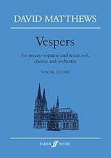 Vespers: (Vocal Score) (Faber