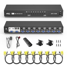 eKL VGA KVM Switch 8 Port auf