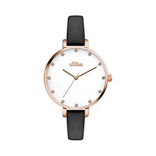 s.Oliver Damenuhr Lederband