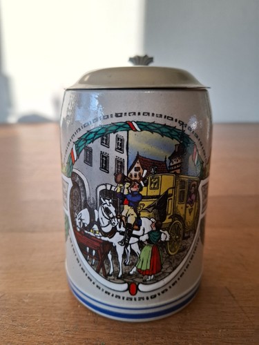 Steinkrug bierkrug horse and - bierkrug,