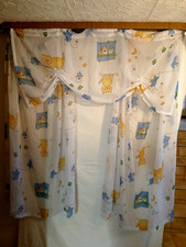 Kinderzimmer Übergardine Gardine Vorhang Katzen Mäuse Stadt 55 / 62 x 140 / 150