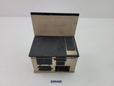 Puppenküche Herd Ofen Holz Handarbeit schwarz beige antik 30er 40er #256425