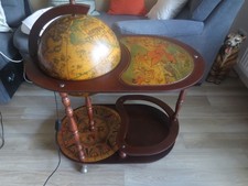 TOP! Globusbar inkl. 6 Gläser Globus Bar mit Musik und Beleuchtung Minibar