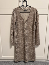 Adagio Kleid Merinowolle Und Cashmere Gr. 40 Schlangenprint Wie Neu