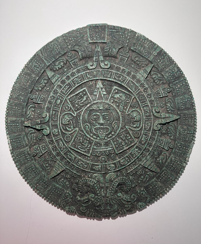 Aztekisches wandrelief rund - aztekisches,