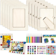 Bilderrahmen Holz Glitzersteine Moosgummi Sticker Aufkleber