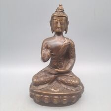 Bronze-Tibet-Buddhismus-Tempel Sakyamuni Buddha-Statue H 20cm 769g