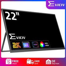 EVICIV 22 Zoll 2K QHD Gaming Monitor Größer Bildschirm mit VESA VESA-Wandmontage