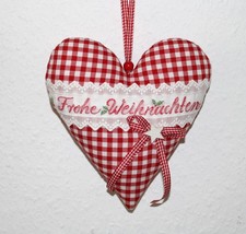 Herz, weihnachten, Acufactum Stoff,Lebkuchen,Adventsdeko