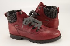 Caprice Gr.39 Uk.6 Damen Stiefel Stiefeletten Boots Winter Leder Rot TOP  K 345
