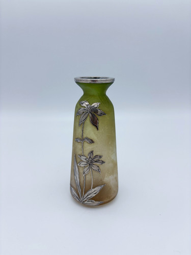 Jugendstil glasvase mit - glasvase,