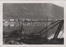 Foto, zerstörtes Narvik 1940 Norwegen (MJ-31)1025