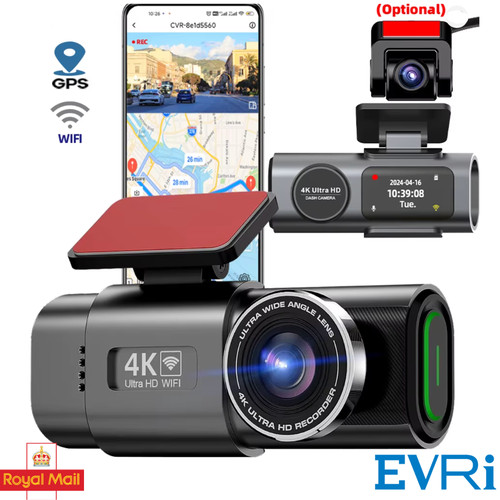 Dash cam pro autokamera - 4k,