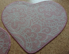 Ikea Teppich Läufer 1xRosa Läufer Herz Kinder Mädchen Zimmer Bad Herzteppich Rar