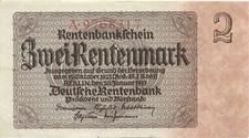 R.167a 2 Rentenmark 1937
