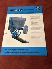 Prospekt  Original Mörtl Seitenmähwerk  Ford  Dexta Schlepper Brochure Gemünden