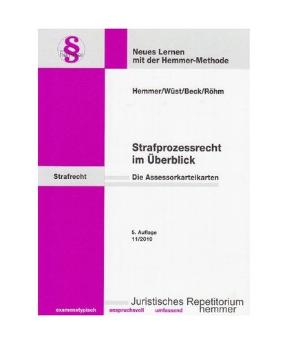 Strafprozessrecht - , im